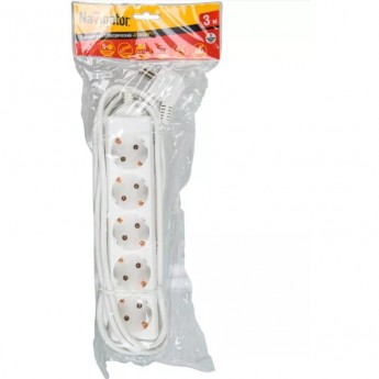 Бытовой удлинитель NAVIGATOR серии NPE-S (E) NPE-S-05-500-E-3x1 Бытовой удлинитель NAVIGATOR серии NPE-S (E) NPE-S-05-500-E-3x1