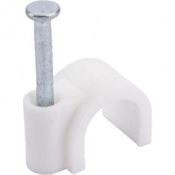 Скоба NAVIGATOR 8 мм круглая пластиковая (50 шт)