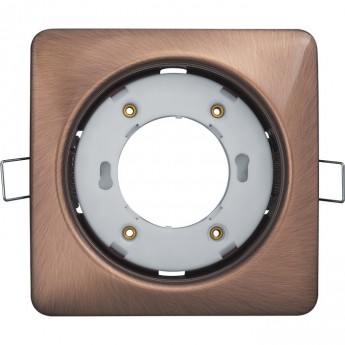 Встраиваемый декоративный поворотный светильник NAVIGATOR серии NGX NGX-S2-006-GX53 квадрат, черненая медь